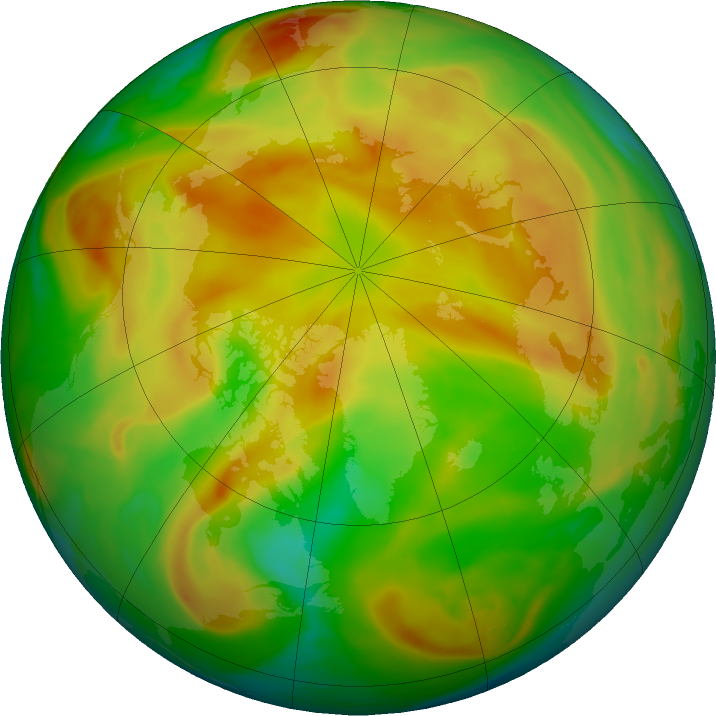 Arctic ozone map for 08 May 2017